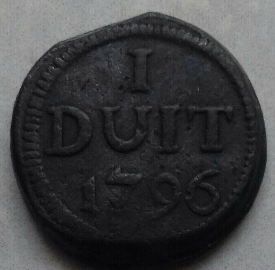 1796 Netherlands East Indies Java 1 Duit Km#179.