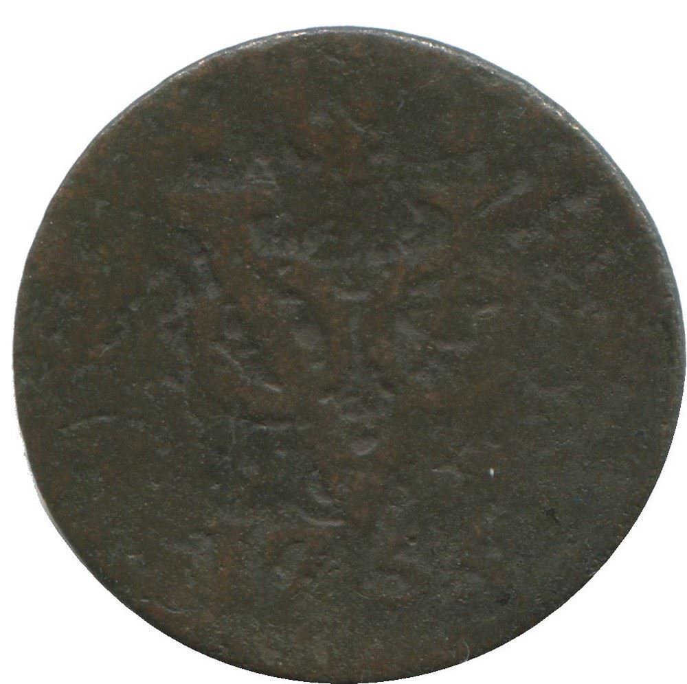1755 West Friesland Voc Duit Netherlands Indies Ny Colonial Penny #voc1012.8u