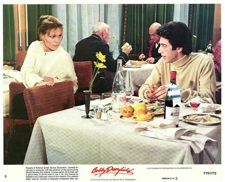 Bobby Deerfield Original 8x10 Lobby Card 1977 Al Pacino Marthe Keller Dining