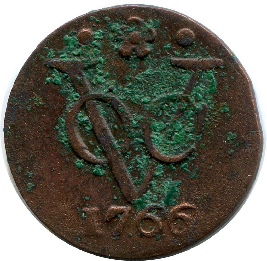 1766 Holland Voc Duit Netherlands Indies Nyc Colonial Penny #voc1388.11u