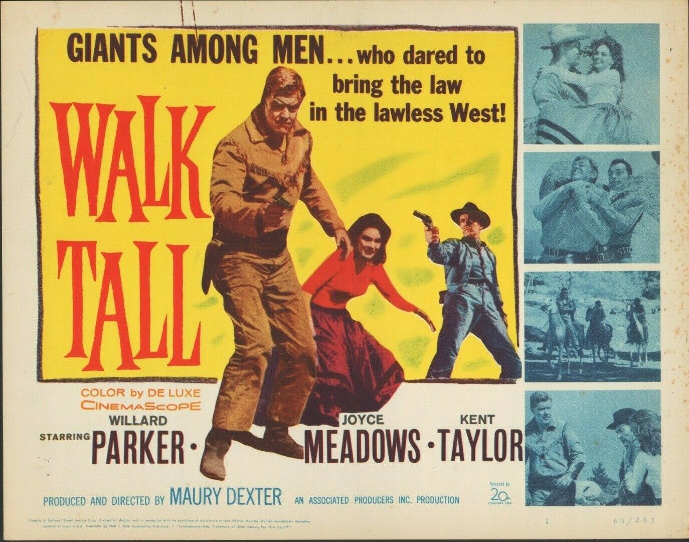 Walk Tall (1960) 11x14 Lobby Card #1