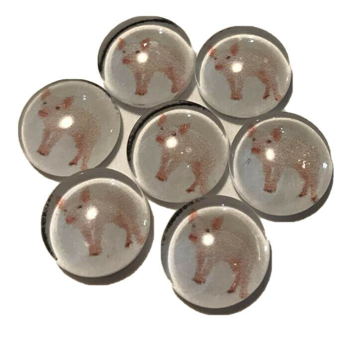 Basic Pig - Piggy Collection12mm Round Cabochon