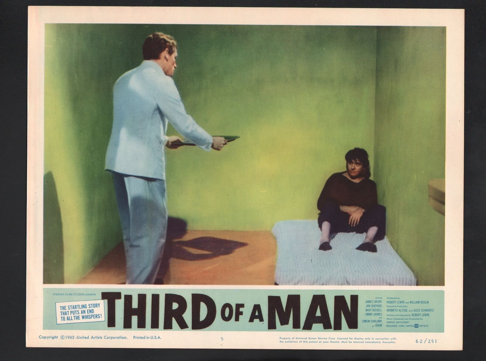Third Of A Man Lobby Card #5-1962-james Drury