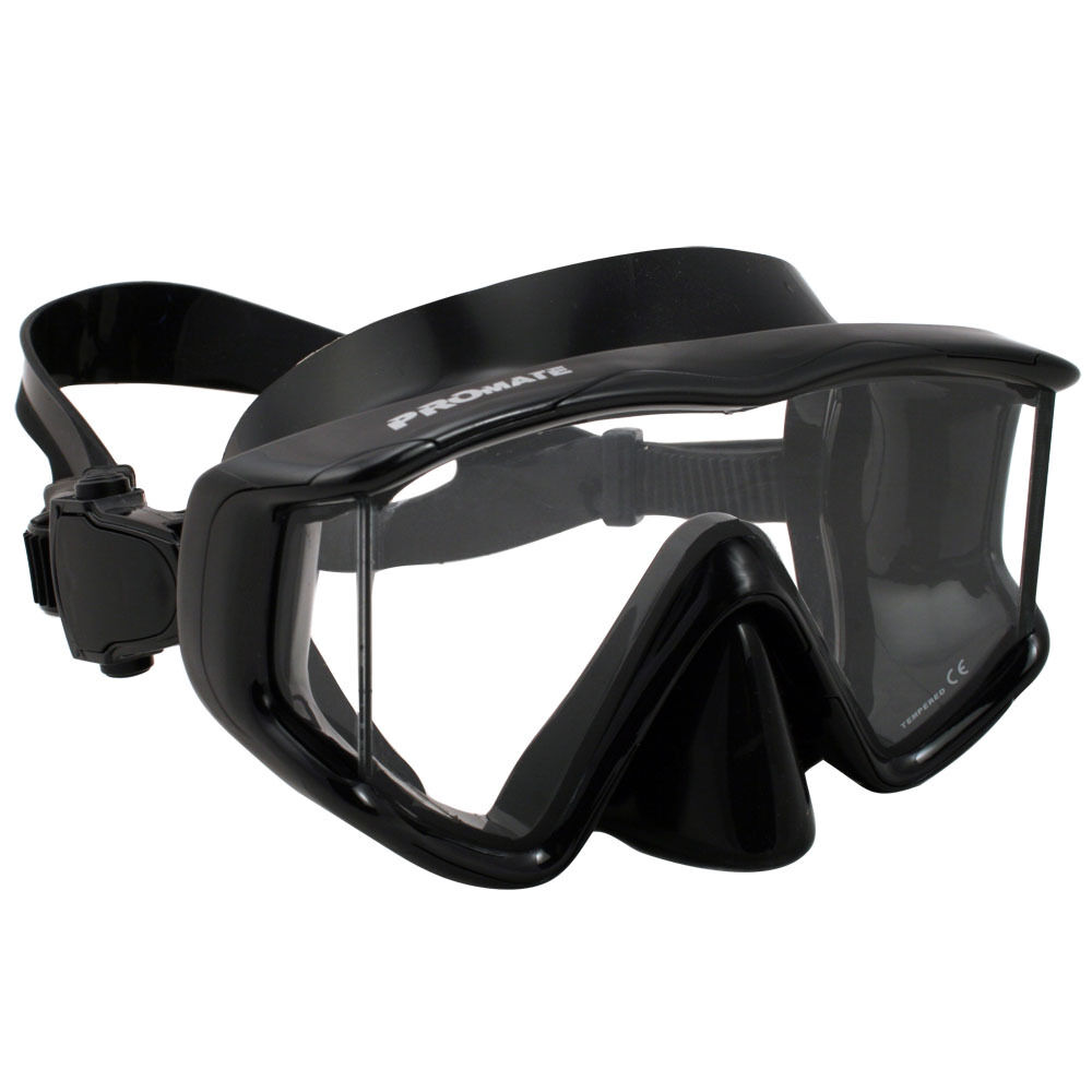 Promate Avanti Tl Panoramic Tri-view Edgeless Scuba Dive Mask Snorkeling Gear