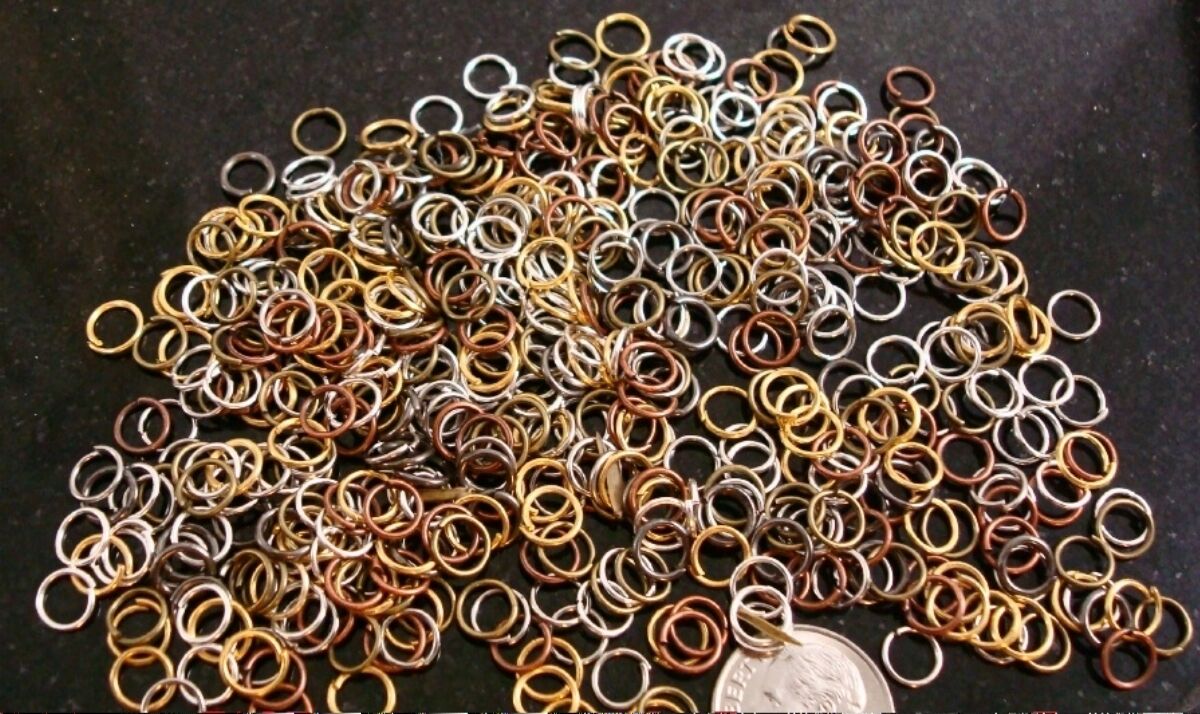 6mm 20 Gauge Open Jump Rings 500pcs 6 Mixed Plated Finishes Attach Charms Fpj066