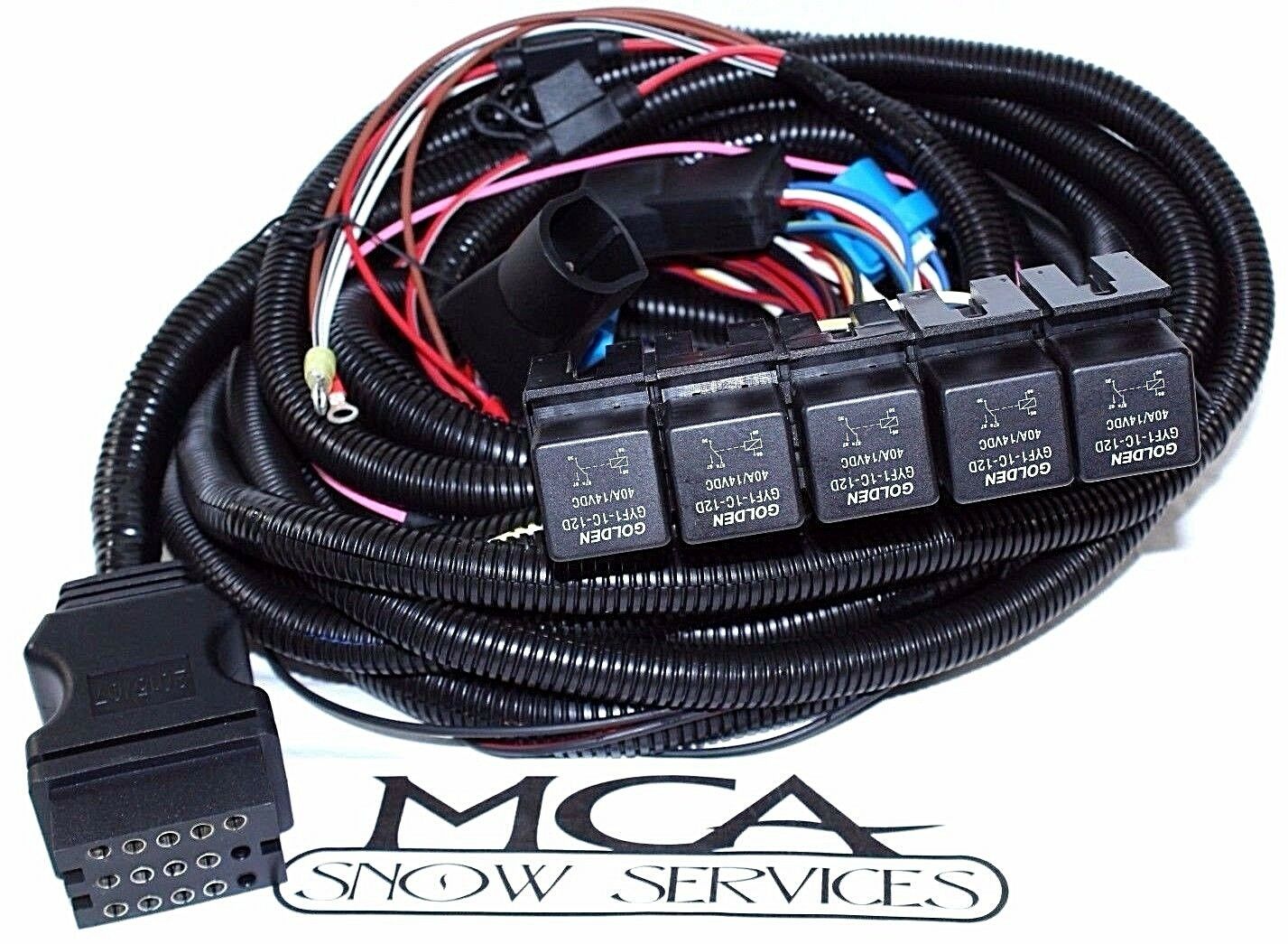Boss Snow Plow 13 Pin Harness 5 Relay Main Truck Side Wiring Msc08001